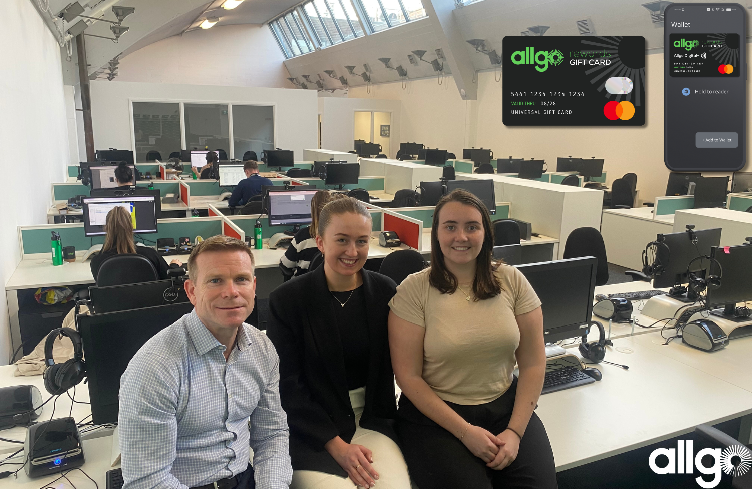 Allgo moved into newly refurbished offices in the Digital Hub in October, doubling its capacity. And the Allgo Rewards team has recruited and trained over 20 new staff for the busy period.