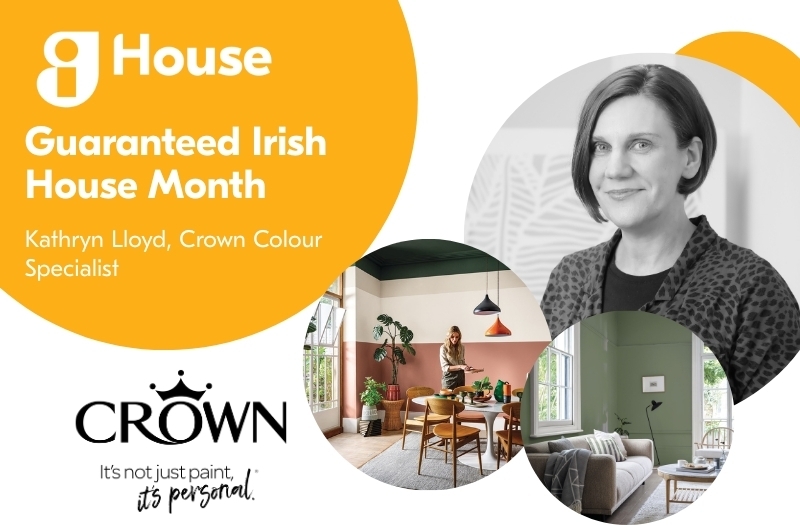 Blog banner with headshot of colour specialist - House month at Guaranteed Irish