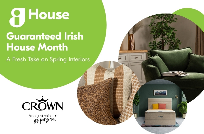 banner for a blog about spring interiors from Guaranteed Irish members 