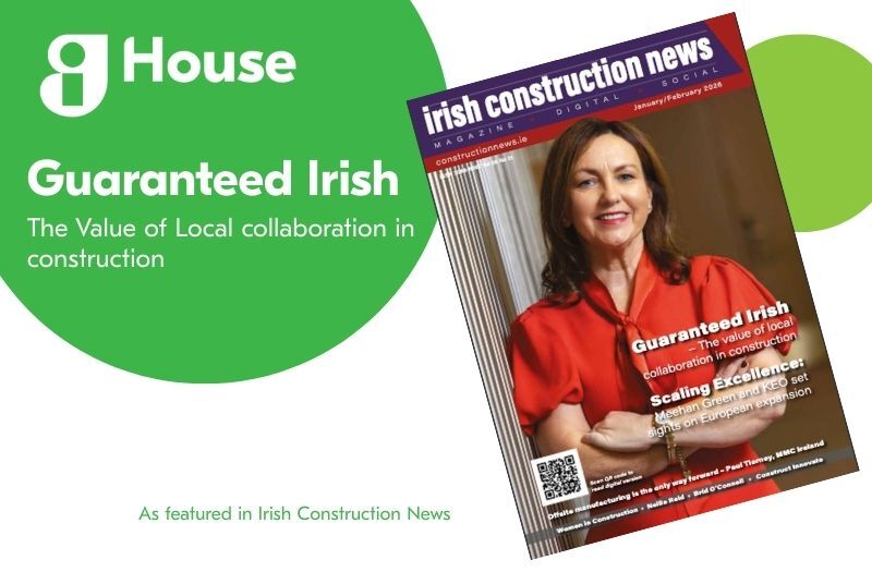 guaranteed irish banner about using local collaboration in construction